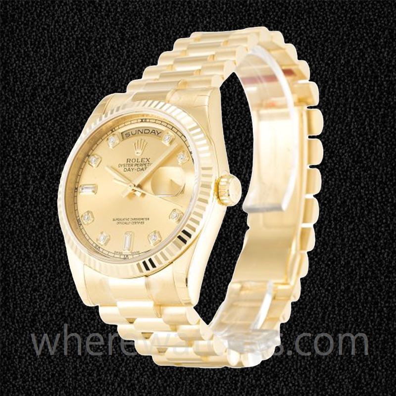 Rolex Day-Date 118238 Pour Des Hommes 36mm Cadran Champagne – Image 3