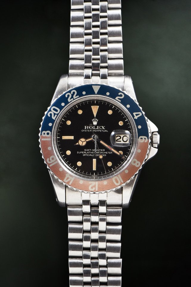 Réplique suisse Rolex Gmt Master Stressed 1675