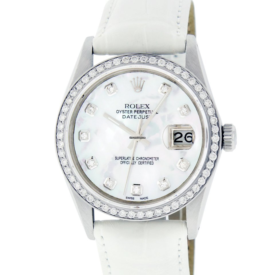 Réplique de luxe Rolex Mens Datejust Watch Stanless Steel Mop Diamond Dial