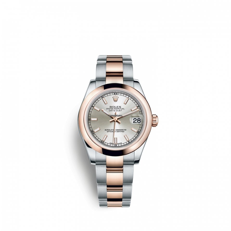 Réplique de luxe Rolex Datejust 31 Montre pour femme 31 mm en acier inoxydable et or Everose 178241-0002