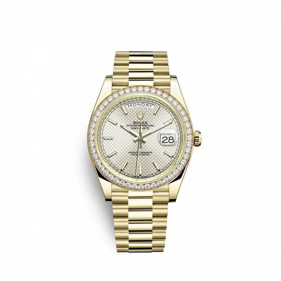 Réplique de qualité Rolex Day-date 40 40 mm or jaune 18 carats 228348rbr-0005 montre pour homme