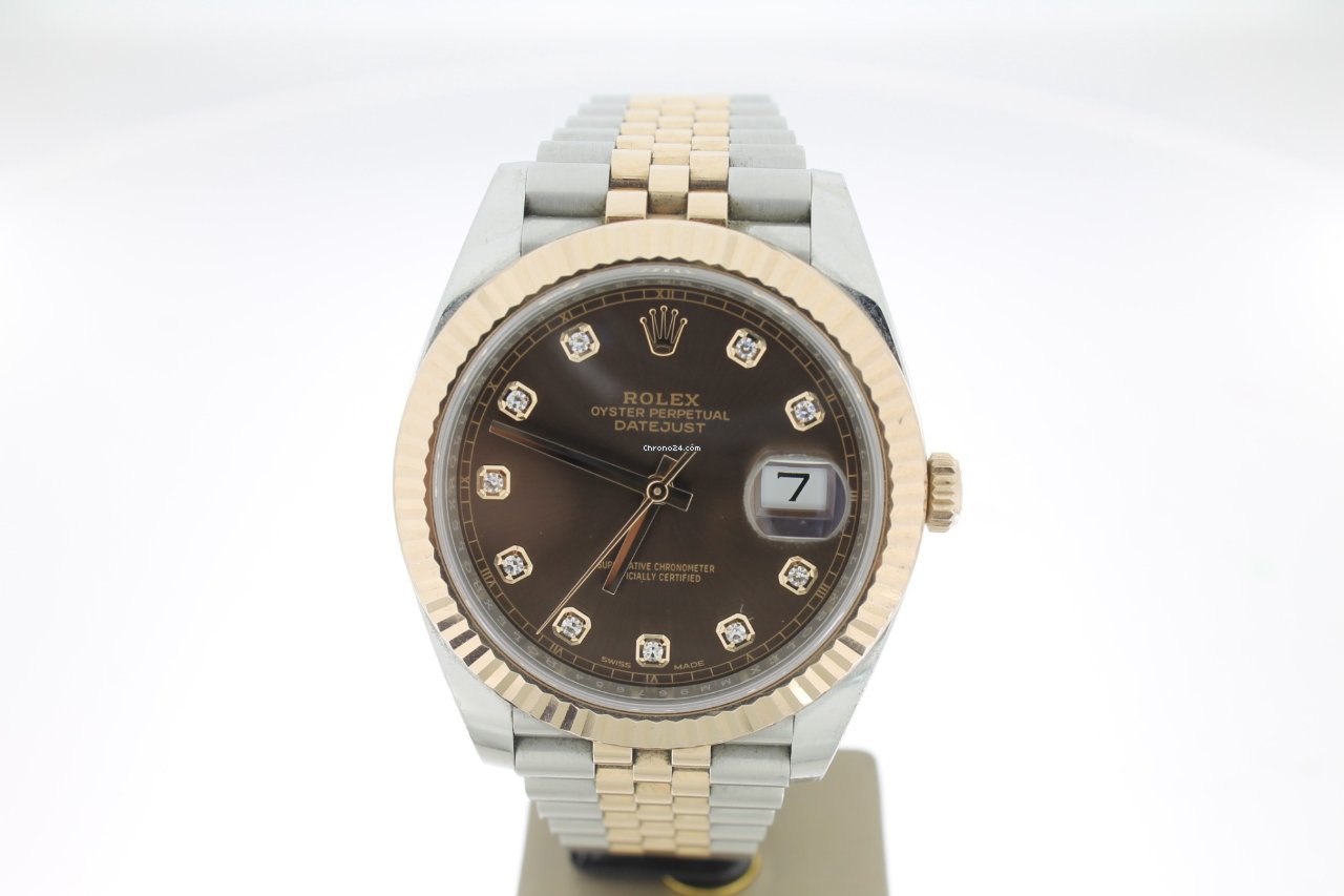 Réplique de Qualité Rolex Datejust Ii Chocodiamonddial B & p2018 Acier Rose 41mm