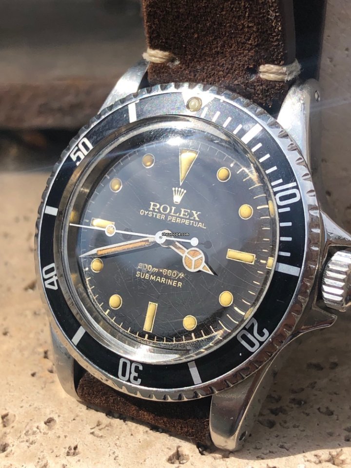 Réplique Suisse Rolex Submariner 5512 Tulip Golden Brown Dial Pcg