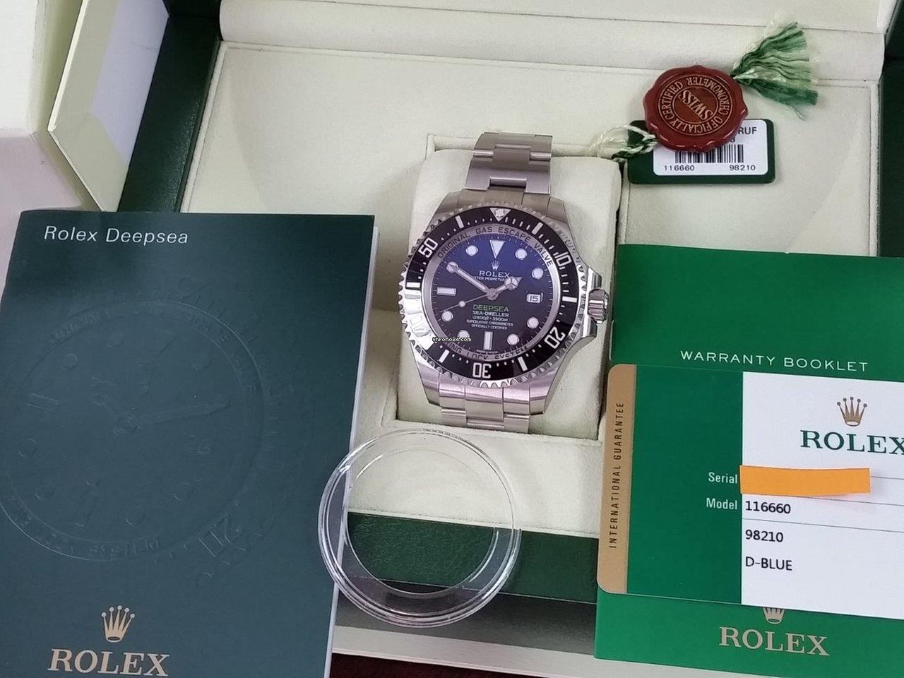 Réplique de luxe Rolex Deepsea Sea-dweller D-blue James Cameron Autocollants complets Mk1 No.