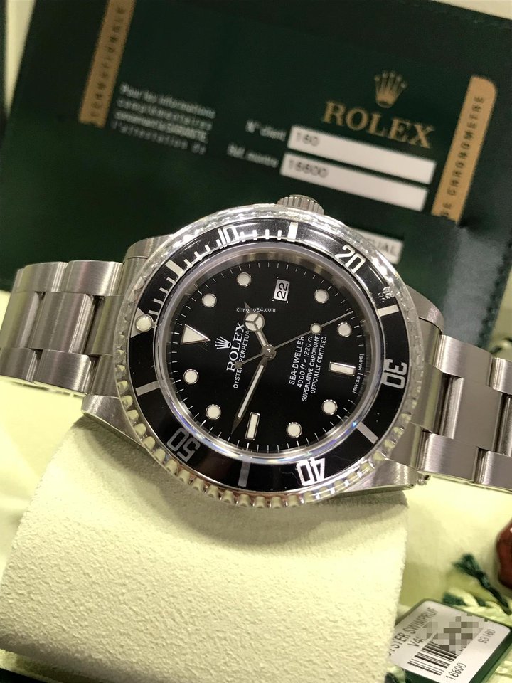 Réplique de luxe complète avec des autocollants rares Rolex 16600 Sea Dweller V Series