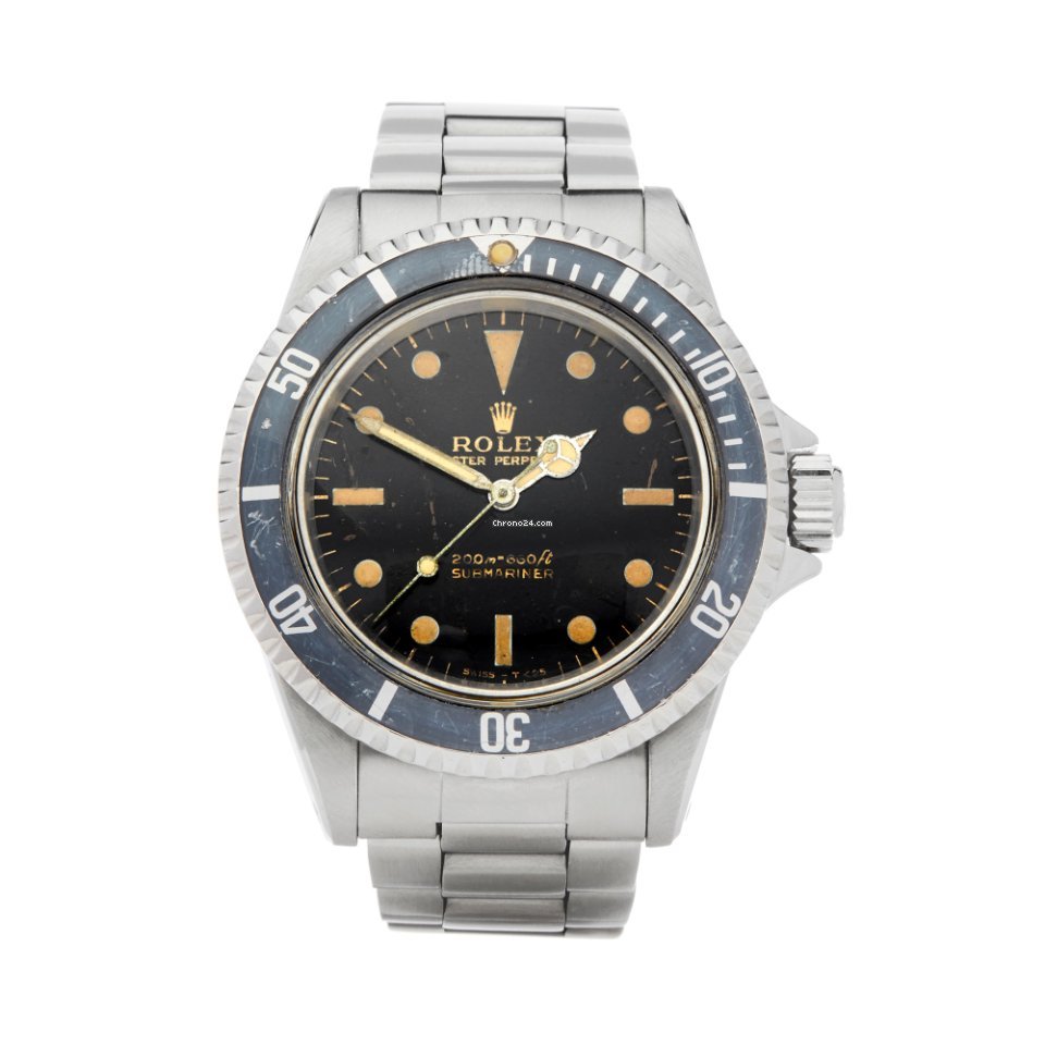 Réplique pas cher Rolex Submariner No Date Gilt Gloss Meters First Stainless Steel 5513 - Just Serviced 24 Months Guarantee - Com2279