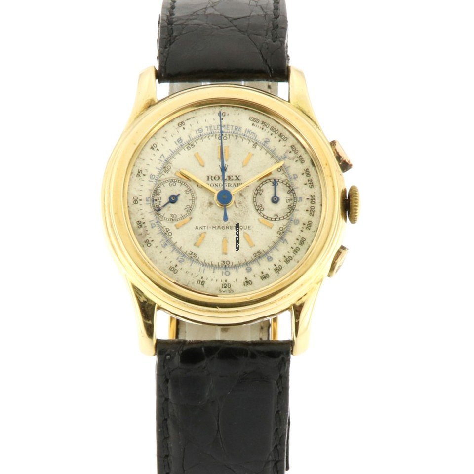 Fausse montre Rolex | Piccolino Vintage Chronographe Réf.3055, Or Jaune 18 Kt