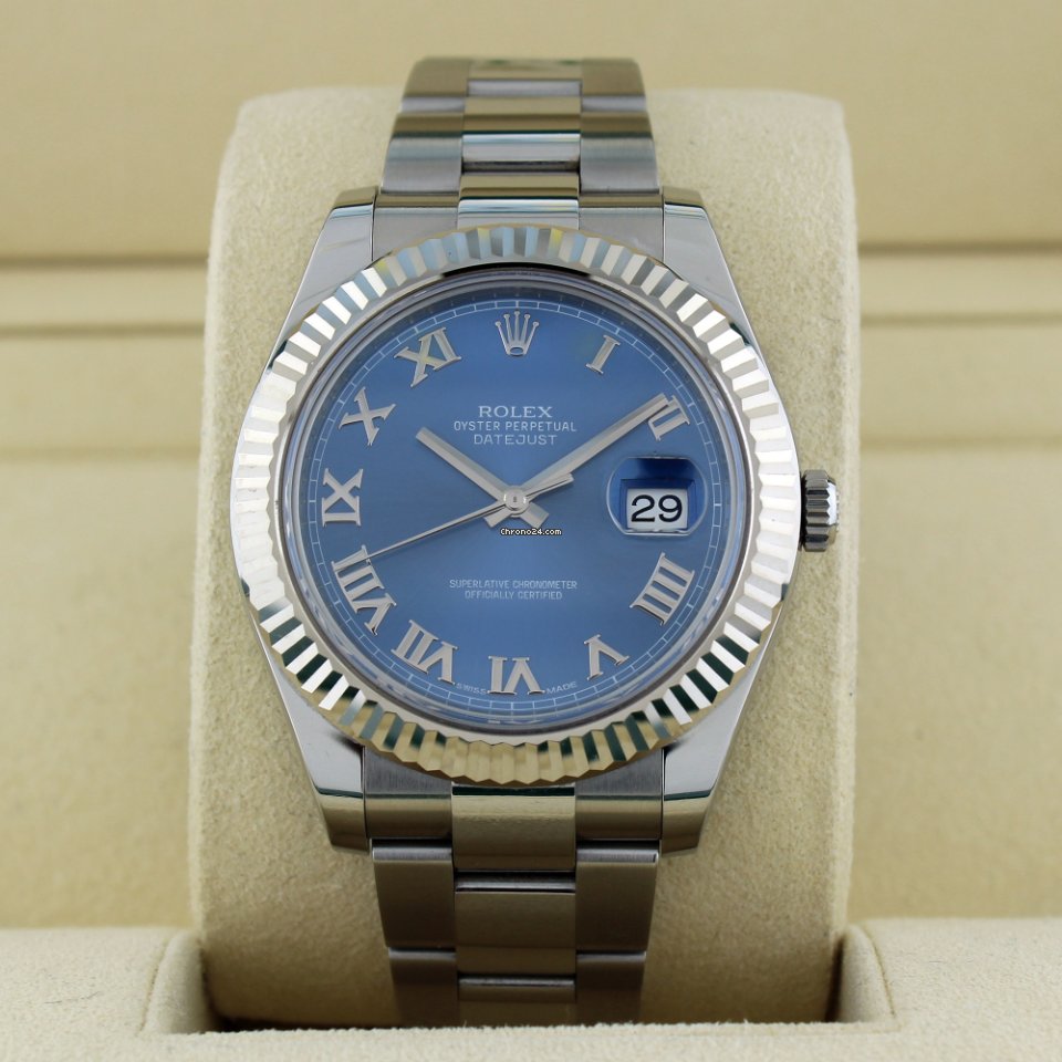 Réplique Pas Cher Rolex Datejust Ii Cadran Bleu Romain 116334