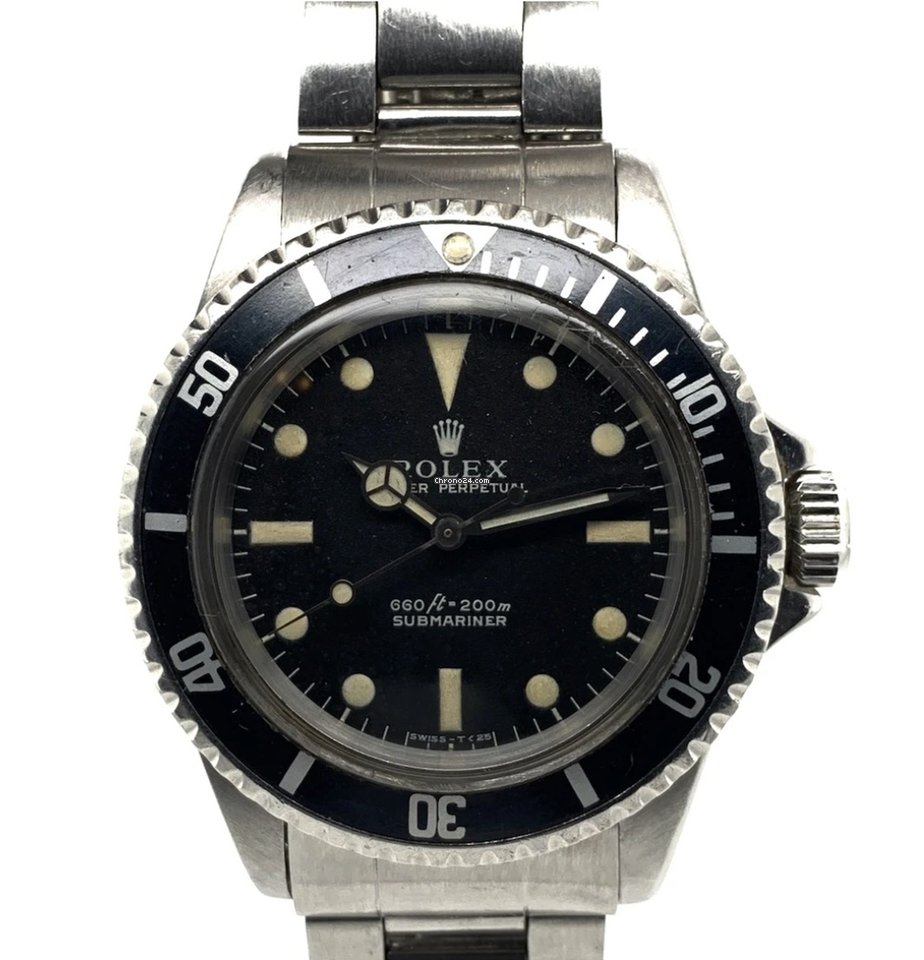 Acheter un faux cadran Rolex Submariner 5513 pieds en acier inoxydable First Serif