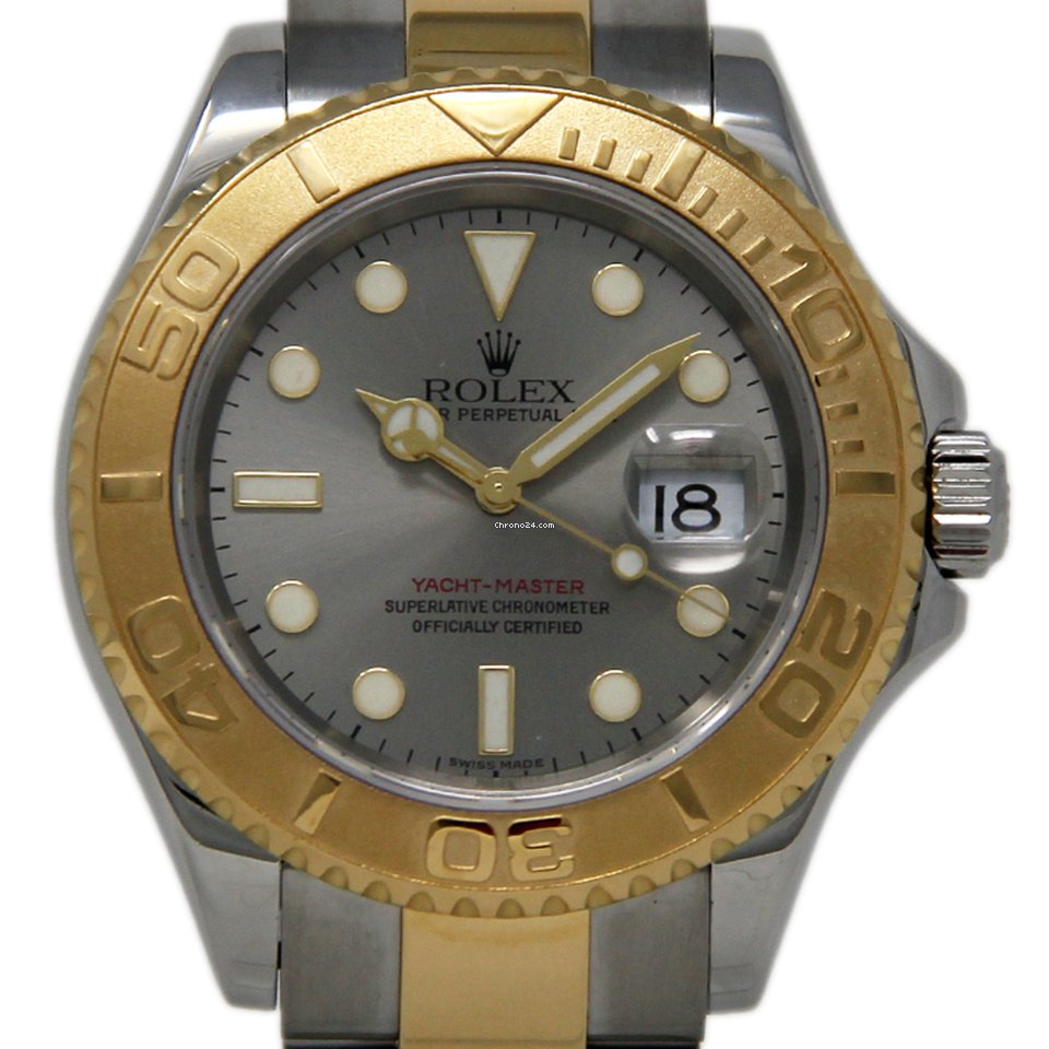Réplique Rolex Yacht Master 16623 40mm Acier Inoxydable Or Argent 2005 1yrwty # 723-1