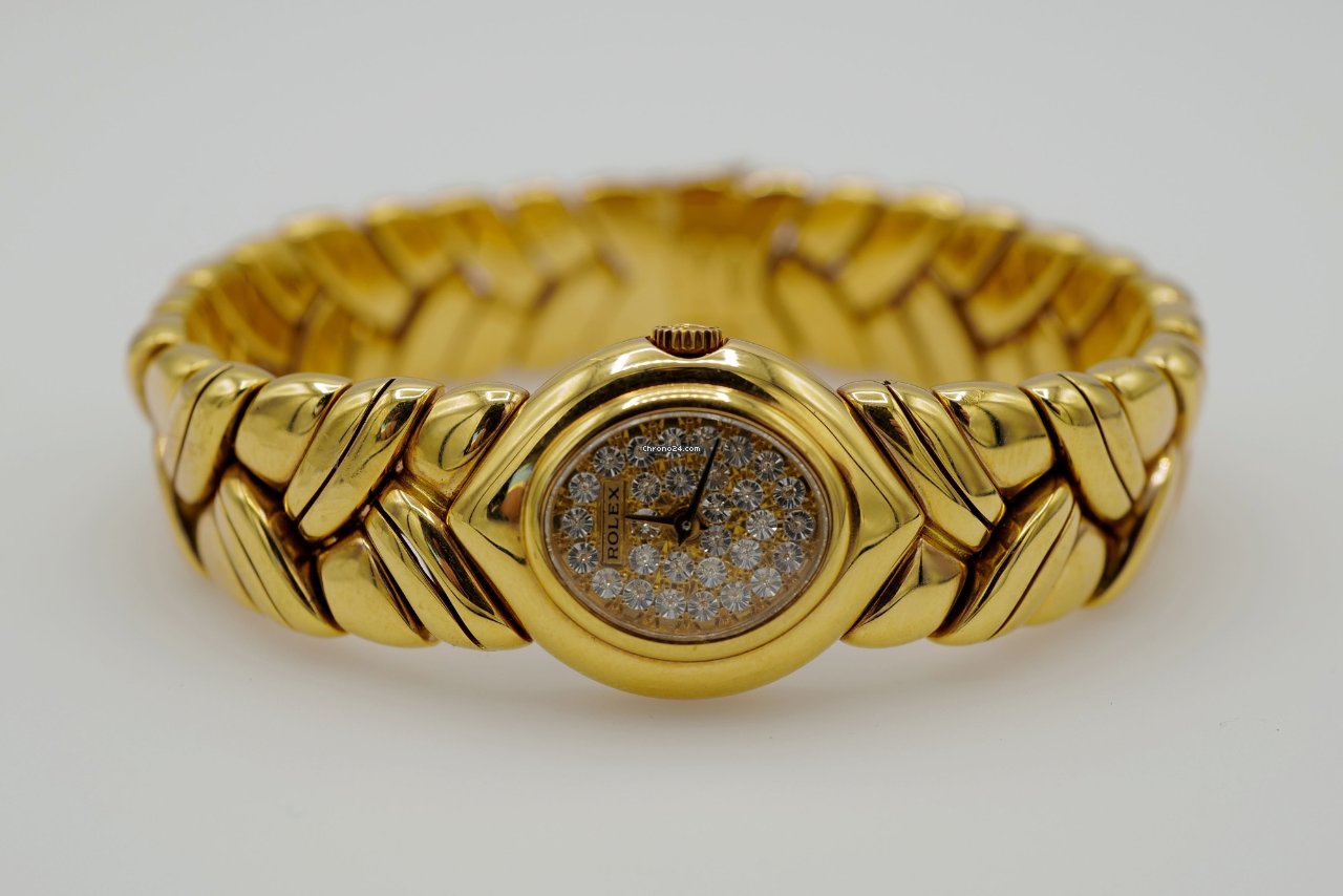 Meilleure réplique Rolex Cellini ovale en or jaune