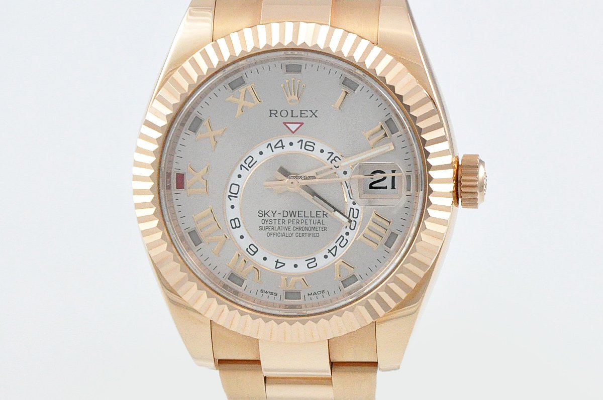 Réplique Rolex Skydweller Rosegold Ref 326935