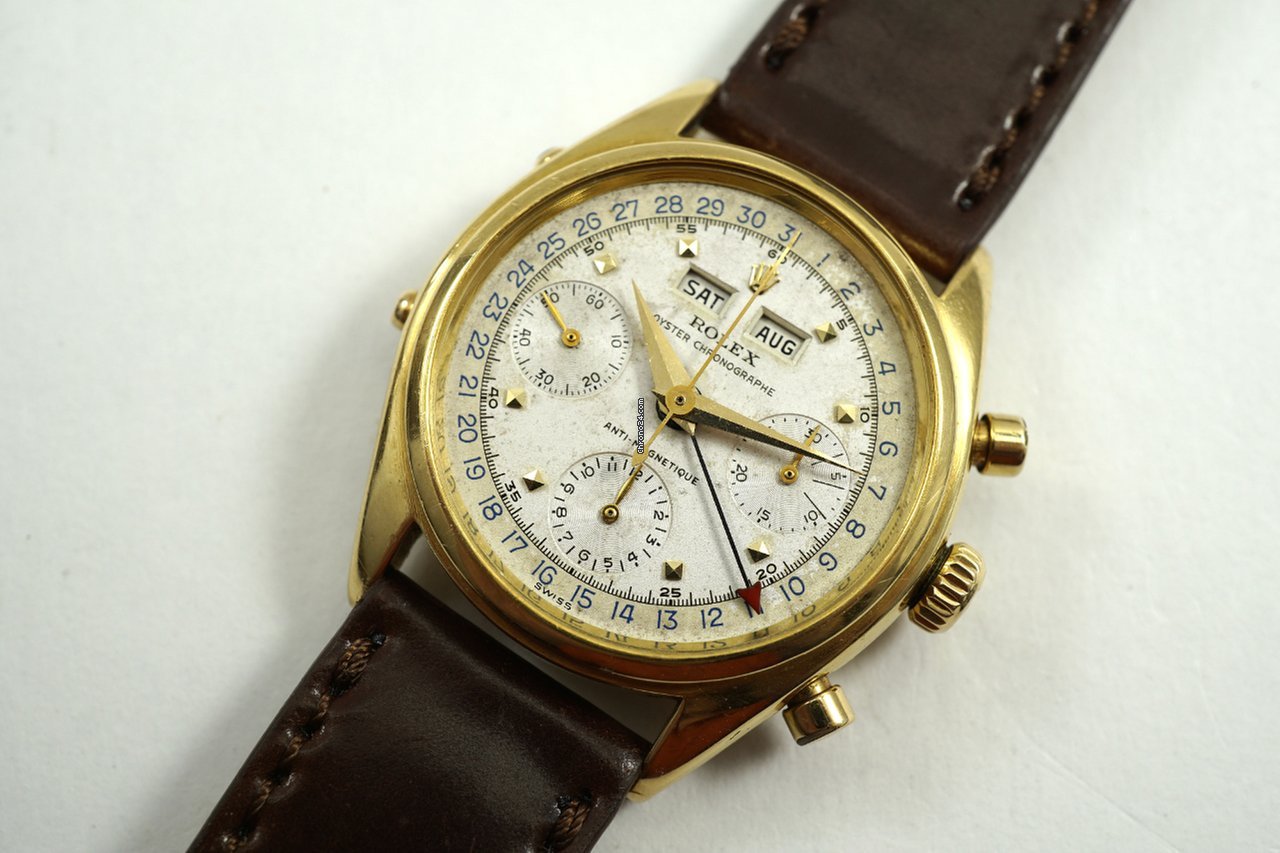 Réplique de luxe Rolex 6036 Dato-compax 18k chronographe Jean Claude Killy