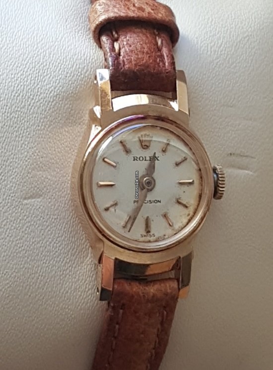 Réplique de luxe Rolex vintage des années 1950 en or massif 18 carats pour femme