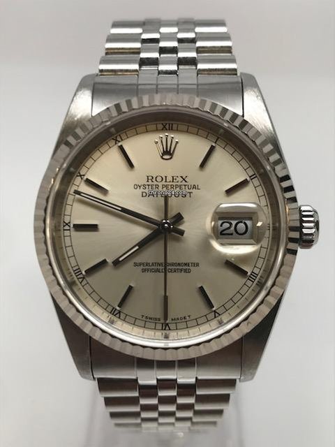 Réplique de qualité Rolex Datejust Silver Stick Dial
