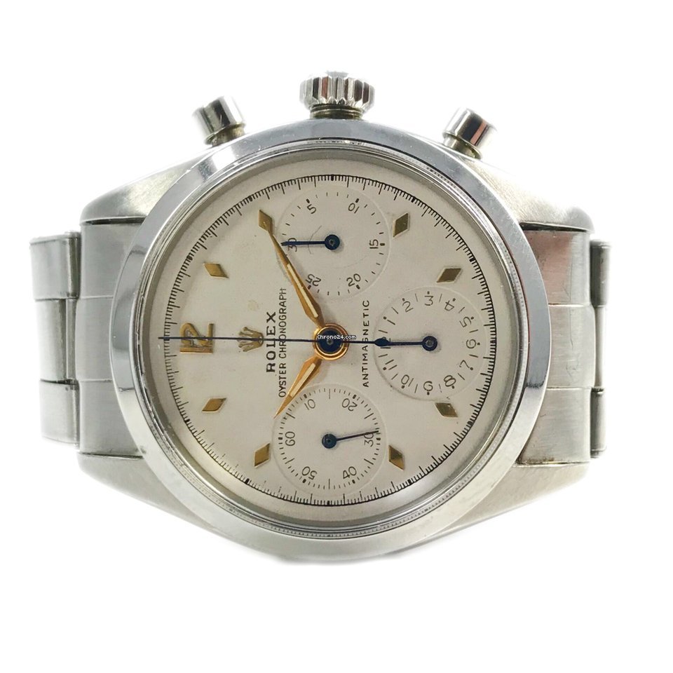 Réplique pas cher Rolex Oyster Chronographe "pre-daytona" 6234 en acier inoxydable