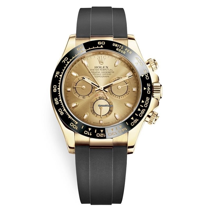 Réplique de qualité Rolex Daytona en or jaune - Bracelet Oysterflex 116518ln
