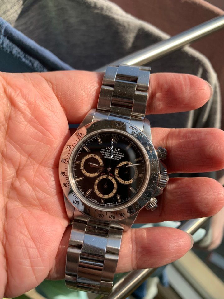 Meilleure réplique Rolex 16520 W Serial Patrizzi cadran noir Zenith Daytona '95