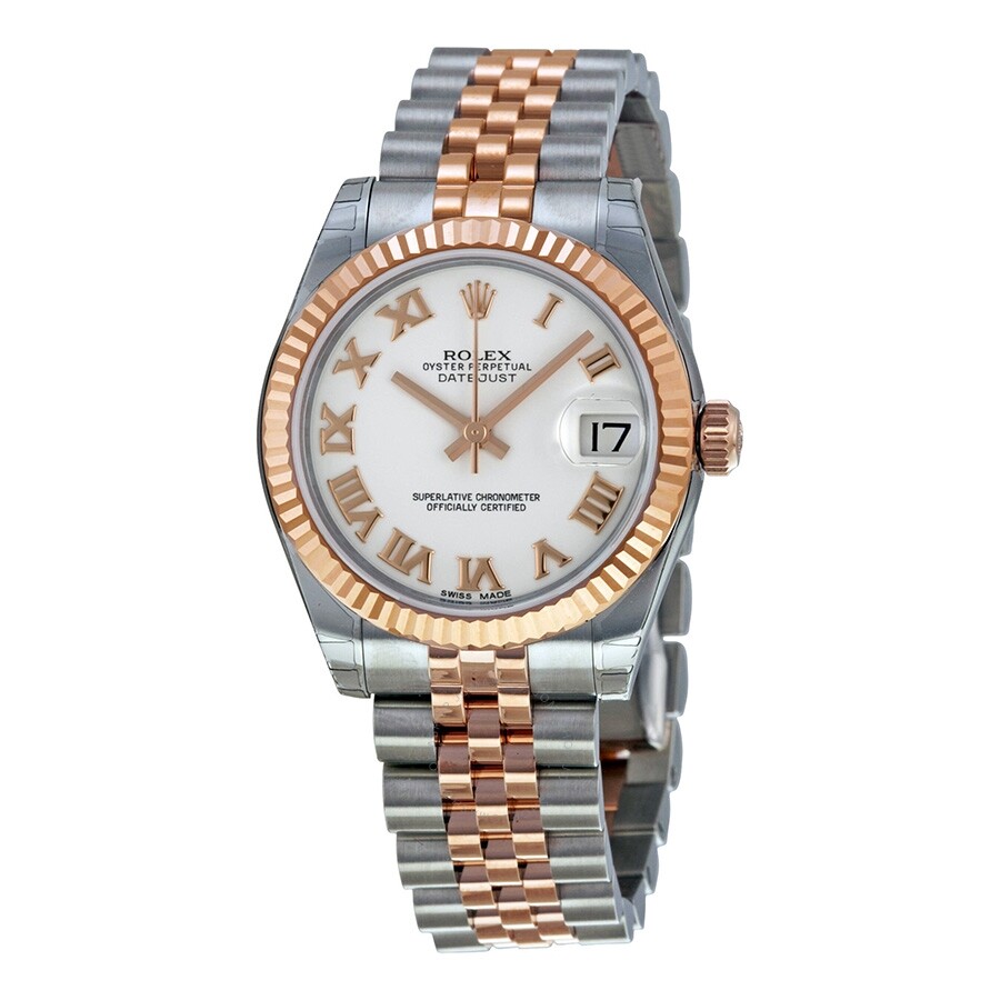 Réplique de luxe Rolex Datejust Lady 31 Chronomètre Automatique Cadran Blanc Montre Femme 178271wrj
