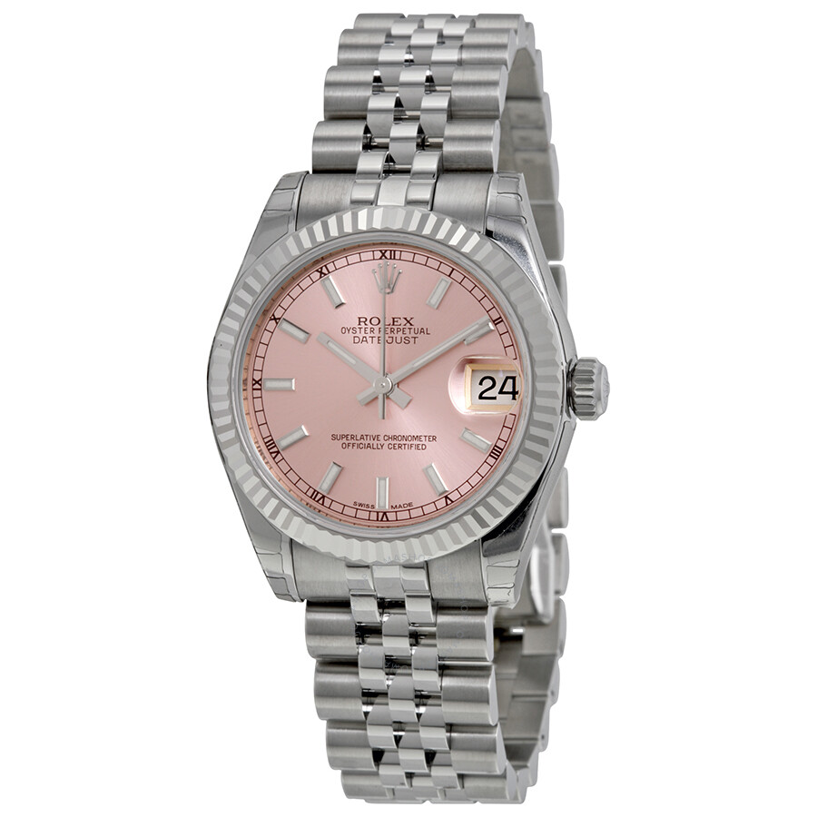Qualité Réplique Rolex Datejust Lady 31 Cadran Rose Bracelet Jubilé En Acier Inoxydable Montre Automatique 178274psj