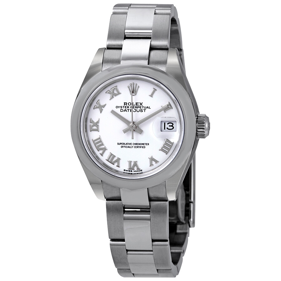 Réplique de luxe Rolex Lady Datejust Automatique Cadran Blanc Montre Oyster Femme 279160wro