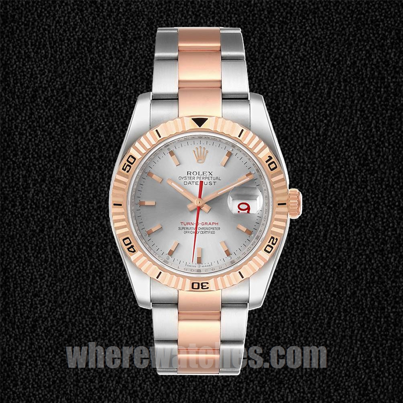 Rolex Datejust Turn-o-graph Pour des hommes 116261 36mm Regardez Cadran argenté – Image 2