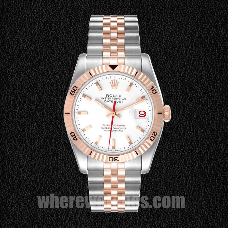 Rolex Datejust Turn-o-graph Pour des hommes 36mm 116261 Cadran blanc – Image 2