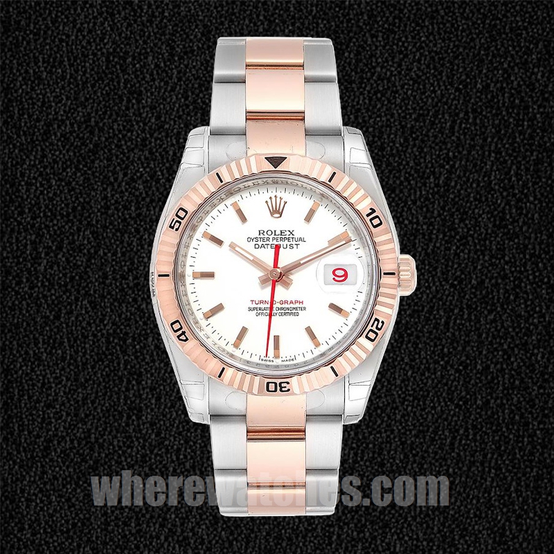 Rolex Datejust Turn-o-graph Pour des hommes 36mm 116261 Cadran blanc – Image 5