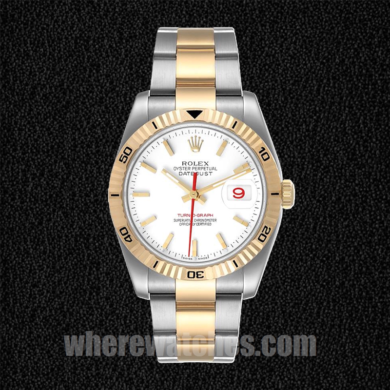 Rolex Datejust Turn-o-graph 36mm Pour des hommes 116263 Cadran blanc – Image 2
