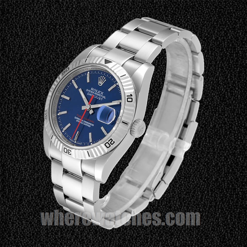 Rolex Datejust Turn-o-graph Pour des hommes 36mm 116264 Regardez Cadran bleu – Image 3