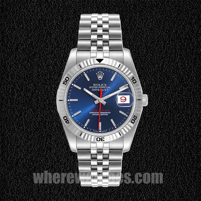 Rolex Datejust Turn-o-graph Pour des hommes 36mm 116264 Regardez Cadran bleu – Image 5