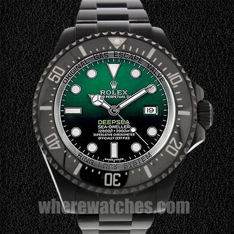 Rolex Deepsea 44mm Pour des hommes 116660 Cadran vert