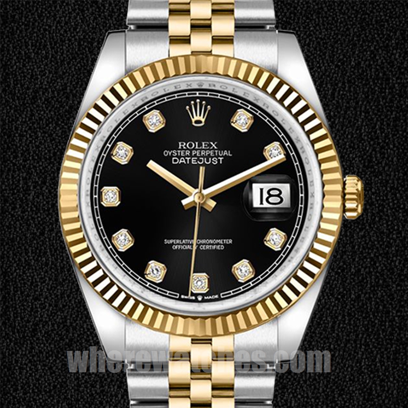 Rolex Datejust Pour des hommes m126233-0021 36mm Cadran noir Automatique