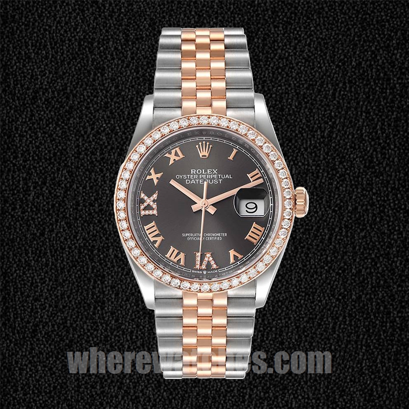 Rolex Datejust m126281rbr-0011 Pour des hommes 36mm Argenté Bracelet Jubilé – Image 2