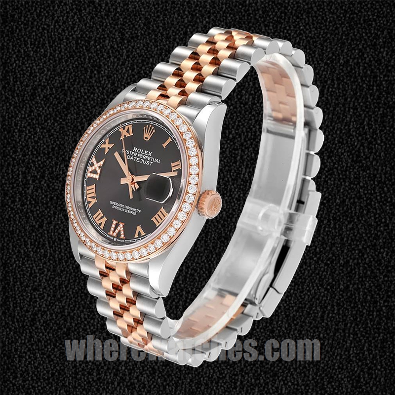 Rolex Datejust m126281rbr-0011 Pour des hommes 36mm Argenté Bracelet Jubilé – Image 3