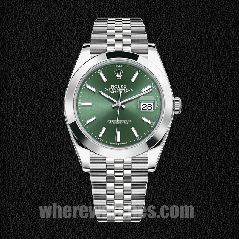 Rolex Datejust m126300-0020 41mm Pour des hommes Bracelet Jubilé Argenté – Image 2