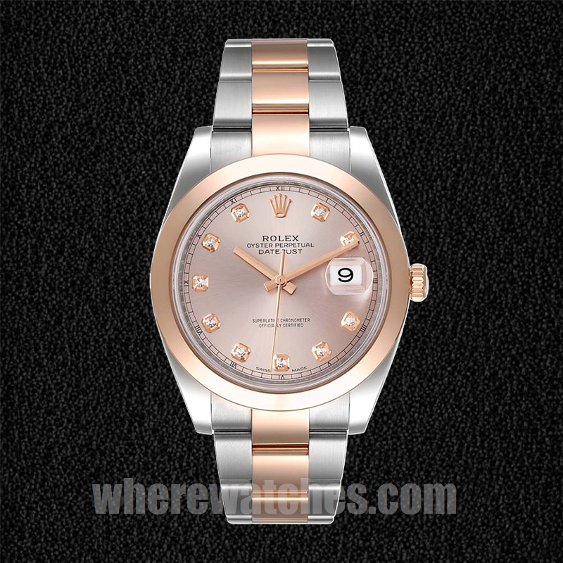 Rolex Datejust m126301-0007 Pour des hommes 41mm Argenté Cadran rose – Image 2