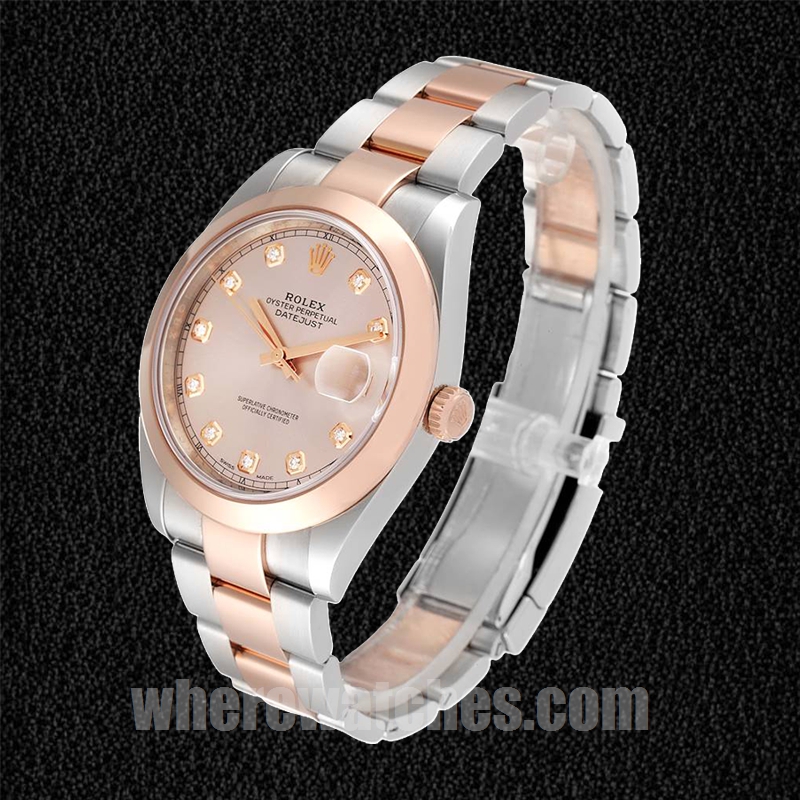 Rolex Datejust m126301-0007 Pour des hommes 41mm Argenté Cadran rose – Image 3