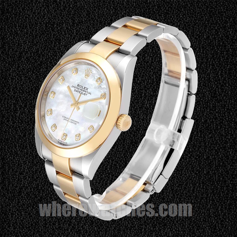 Rolex Datejust m126303-0017 41mm Pour des hommes Cadran en nacre Argenté – Image 3