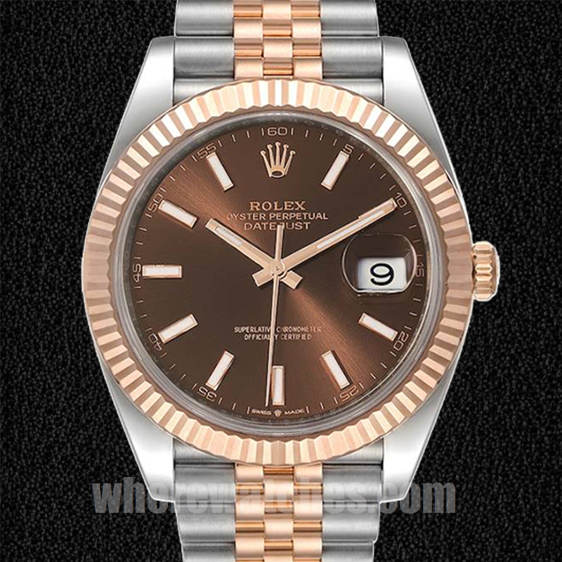 Rolex Datejust Pour des hommes m126331-0002 41mm Bracelet Jubilé Argenté