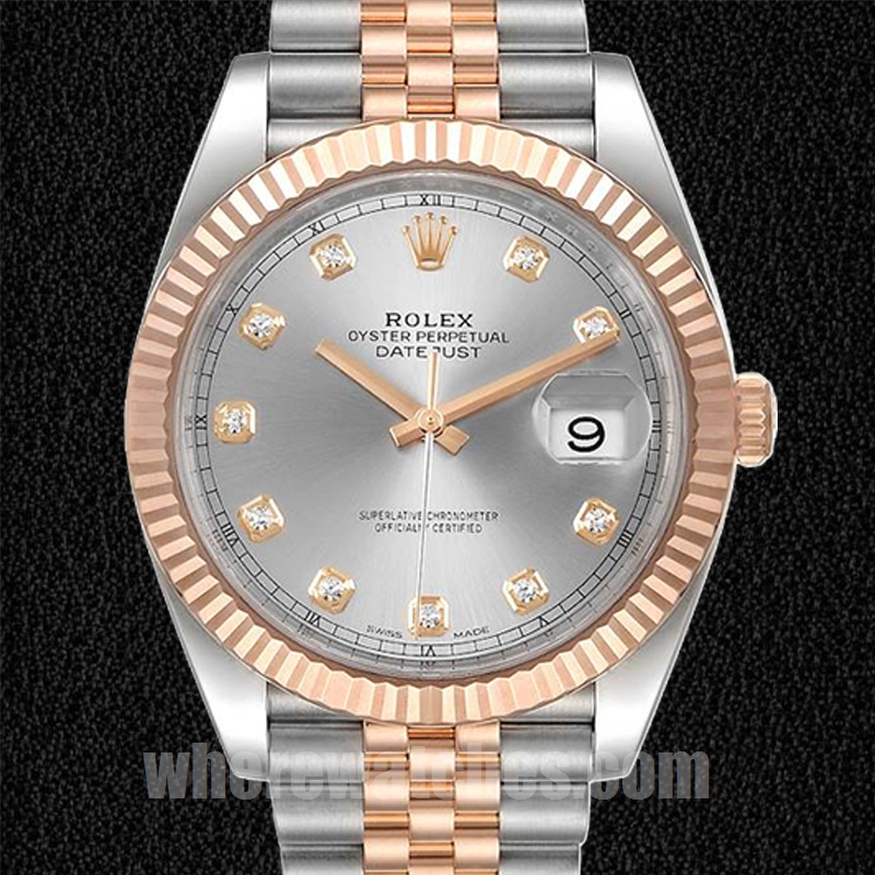 Rolex Datejust 126331 41mm Pour des hommes Regardez Argenté