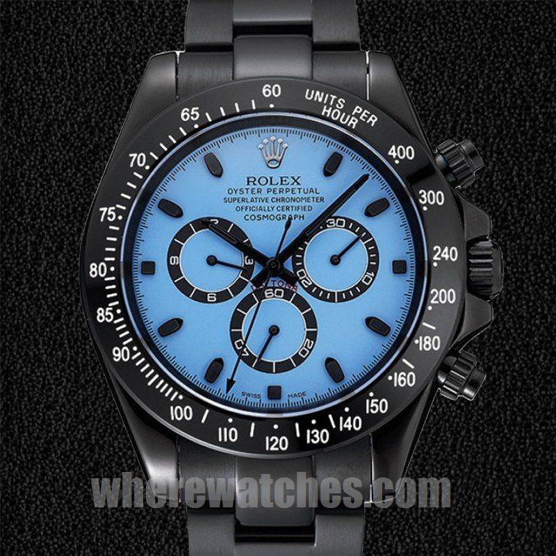 Rolex Daytona 40mm Pour des hommes 1454250 Cadran bleu Regardez