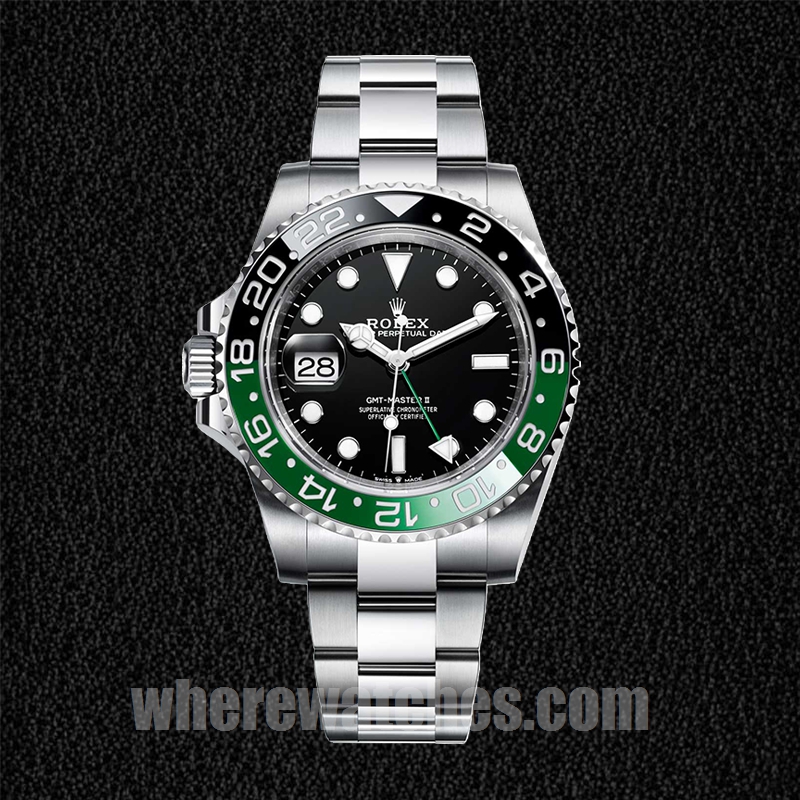 Rolex GMT-Master 40mm M126720VTNR-0001 Pour des hommes Cadran noir Bracelet Huître – Image 2