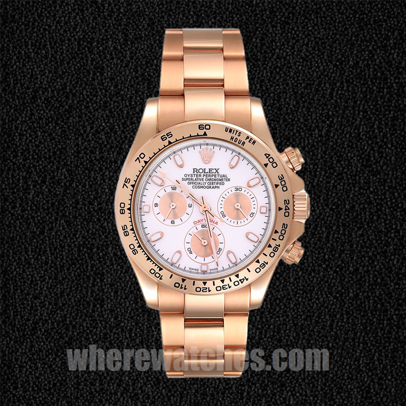 Rolex Daytona 116505 Pour des hommes 40mm Doré rose Regardez – Image 2