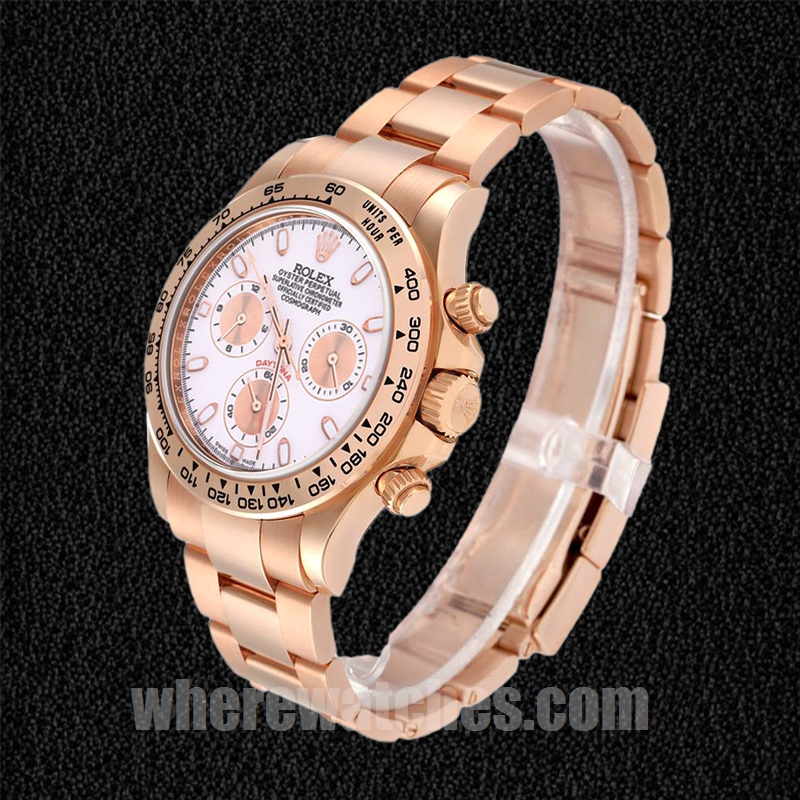 Rolex Daytona 116505 Pour des hommes 40mm Doré rose Regardez – Image 3
