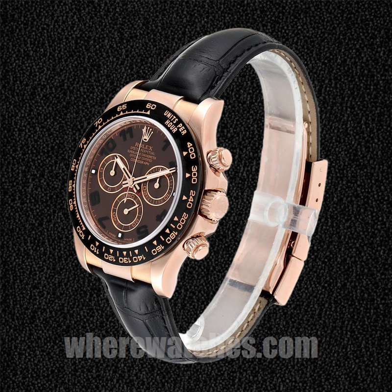 Rolex Daytona Pour des hommes 116515 40mm Bracelet en cuir – Image 3