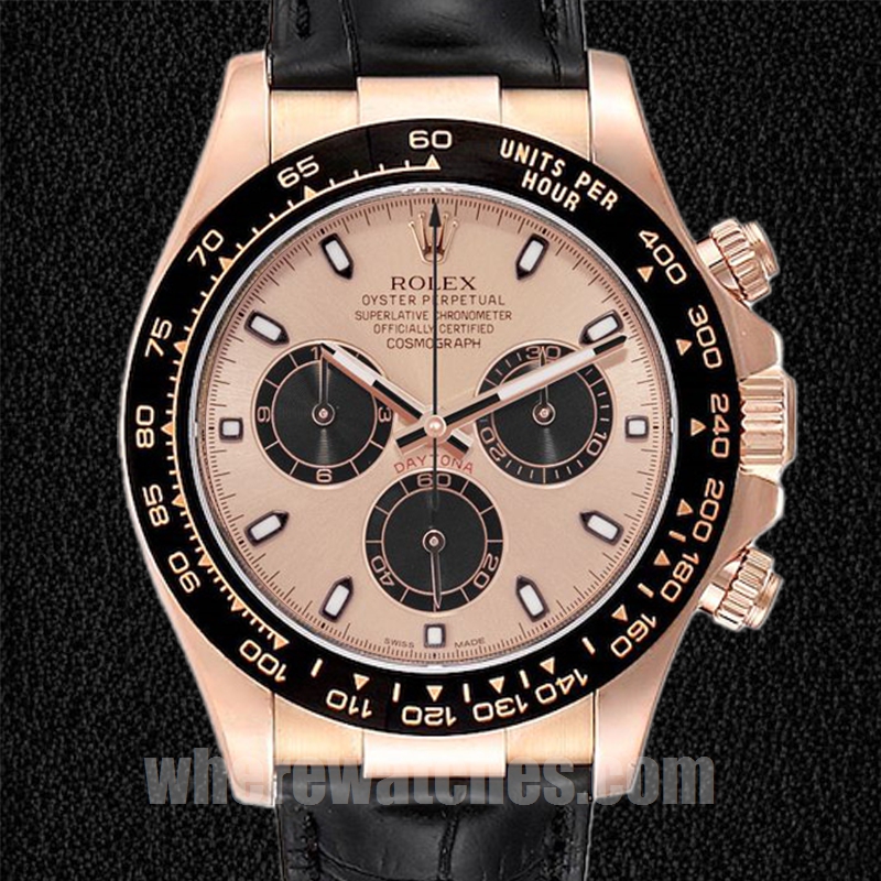 Rolex Daytona Pour des hommes 40mm 116515 Automatique Doré rose