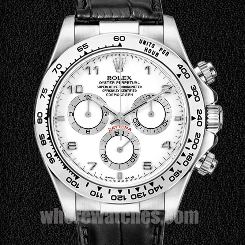 Rolex Daytona 40mm 116519 Pour des hommes Argenté