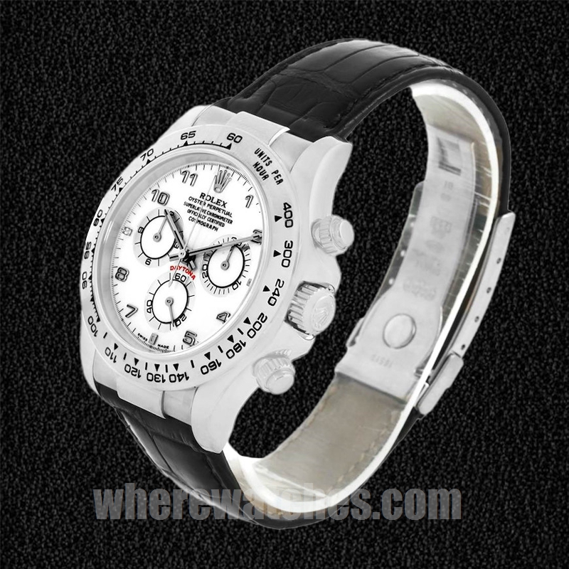 Rolex Daytona 40mm 116519 Pour des hommes Argenté – Image 3