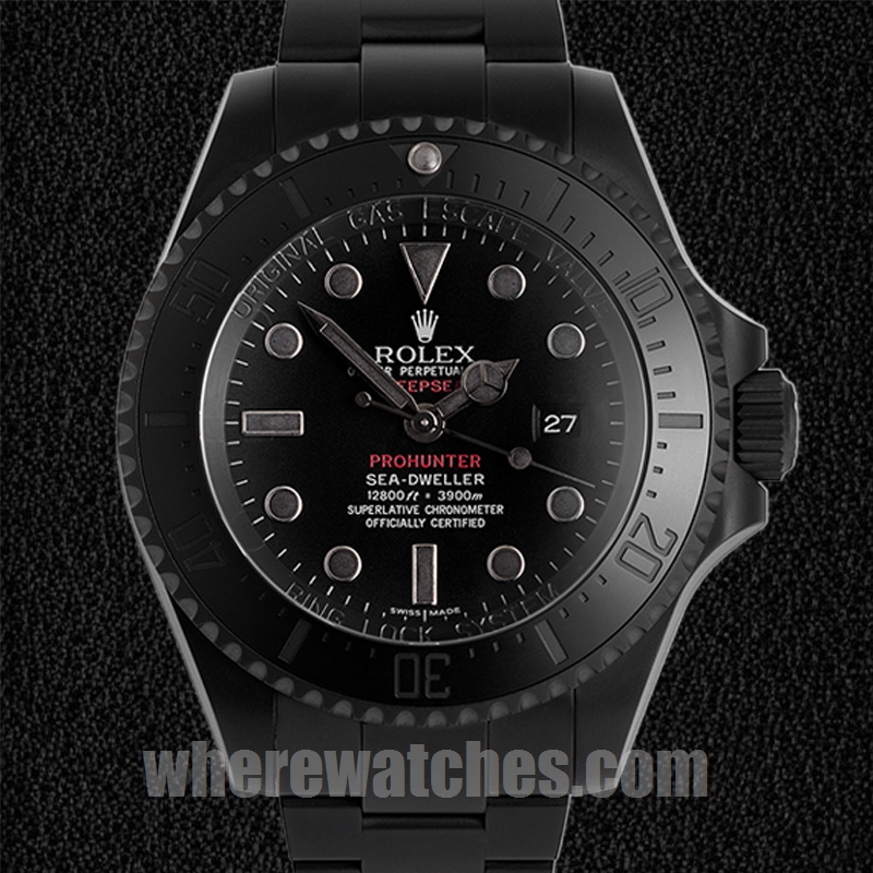 Rolex Sea-Dweller 44mm Pour des hommes 116660 Cadran noir